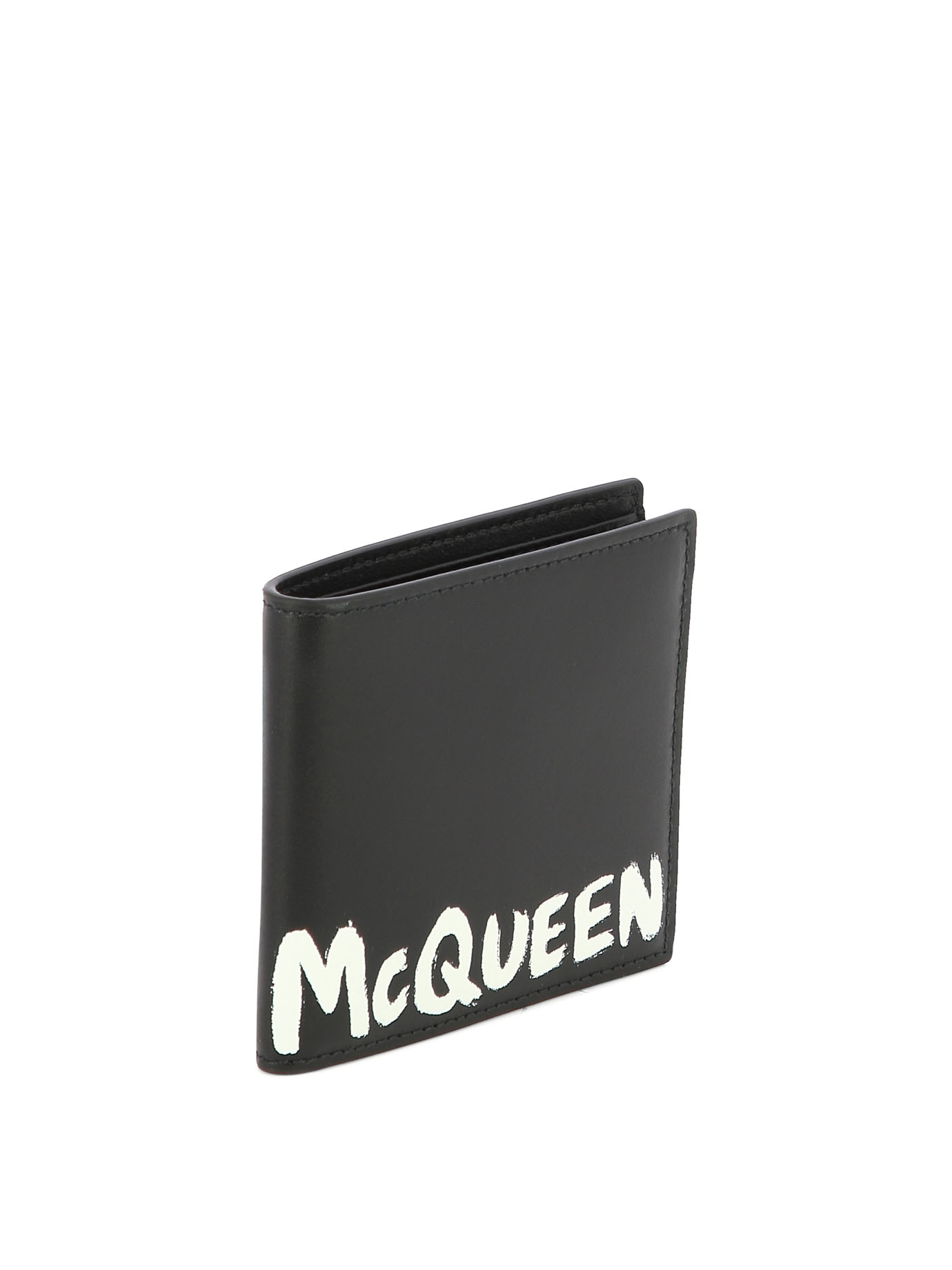 ALEXANDER MCQUEEN Black   McQueen Graffiti wallet